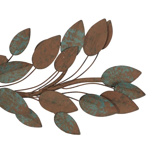 Blue Metal Traditional Tree Branch Wall Decoration